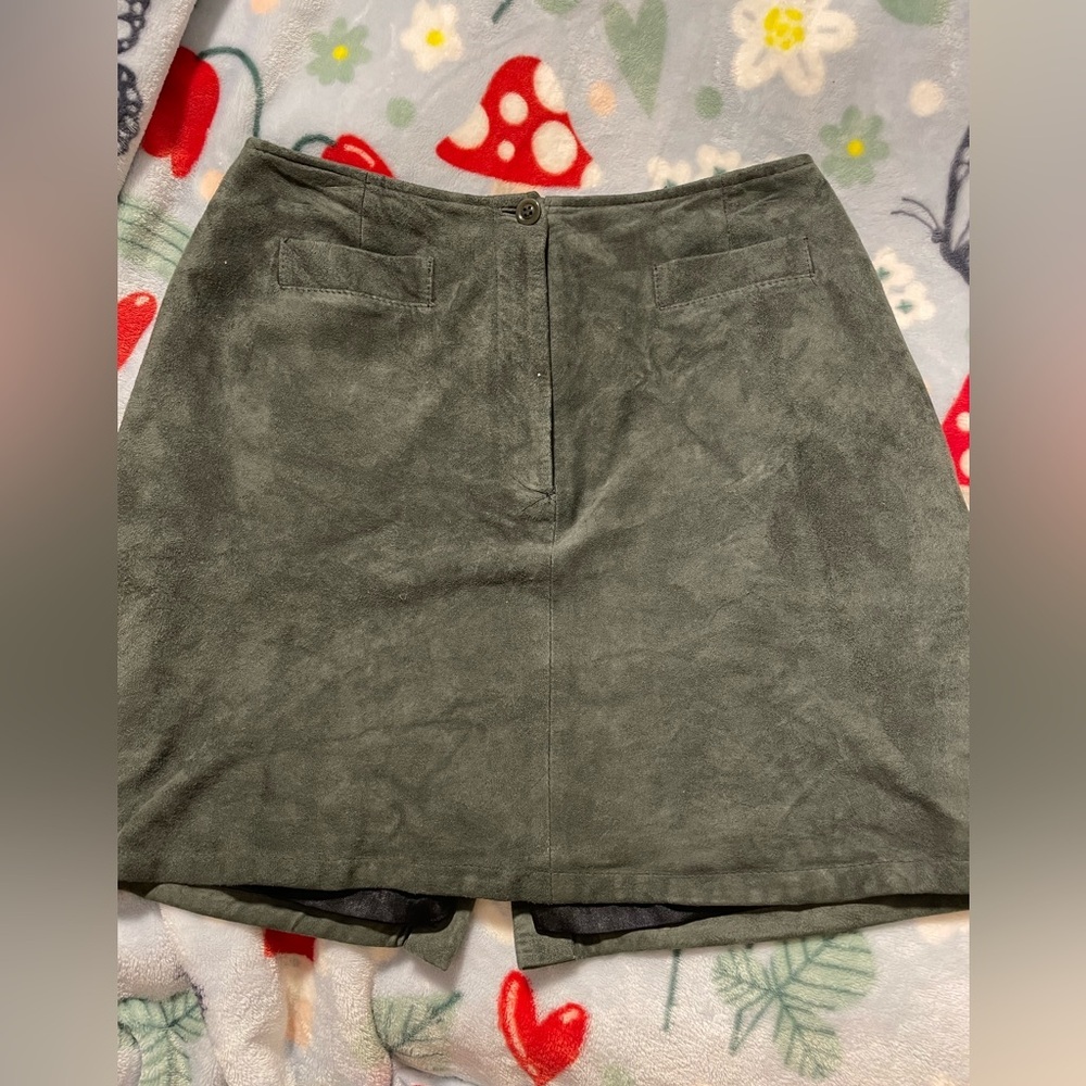 Vintage VAKKO Buttery Soft Leather Mini Skirt